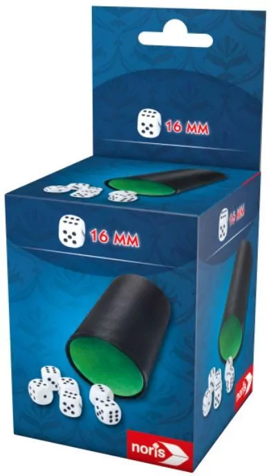 Noris Kubek z 6 kostkami do gry - tantis.pl