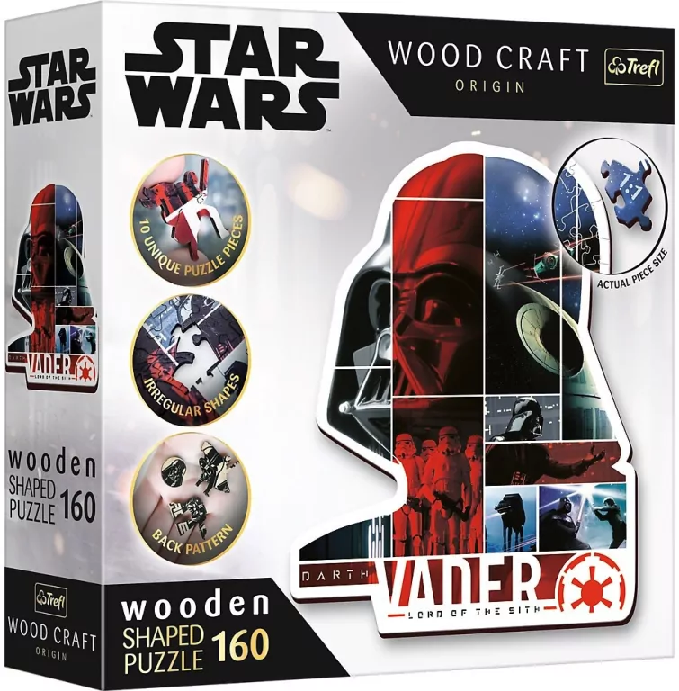 Puzzle drewniane 160. Darth Vader - tantis.pl