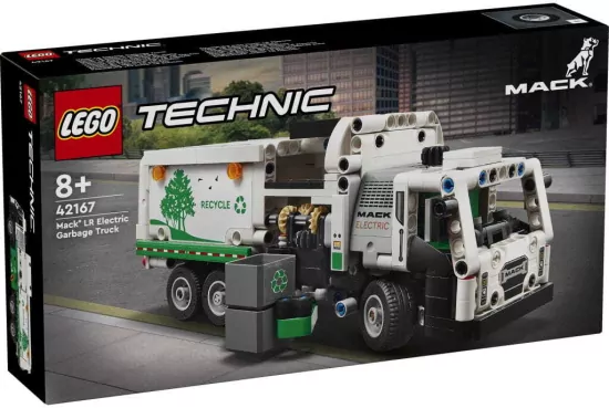 LEGO® Technic. Śmieciarka Mack LR Electric 42167