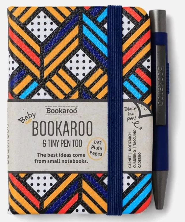 Bookaroo Notatnik A7 z długopisem - geometryczne - tantis.pl