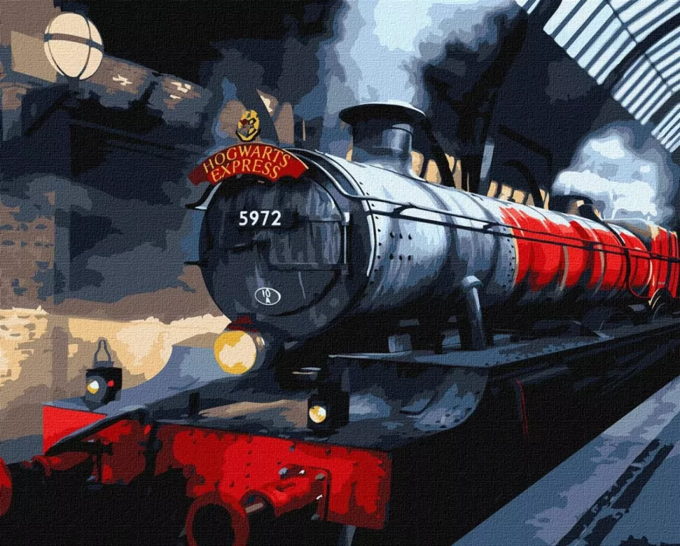 Malowanie po numerach -Ekspres do Hogwartu metal - tantis.pl
