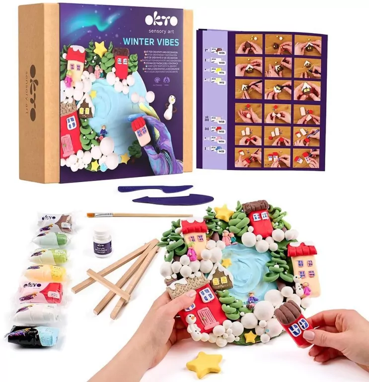 Zestaw kreatywny do modelowania 3D Zimowy nastrój - tantis.pl