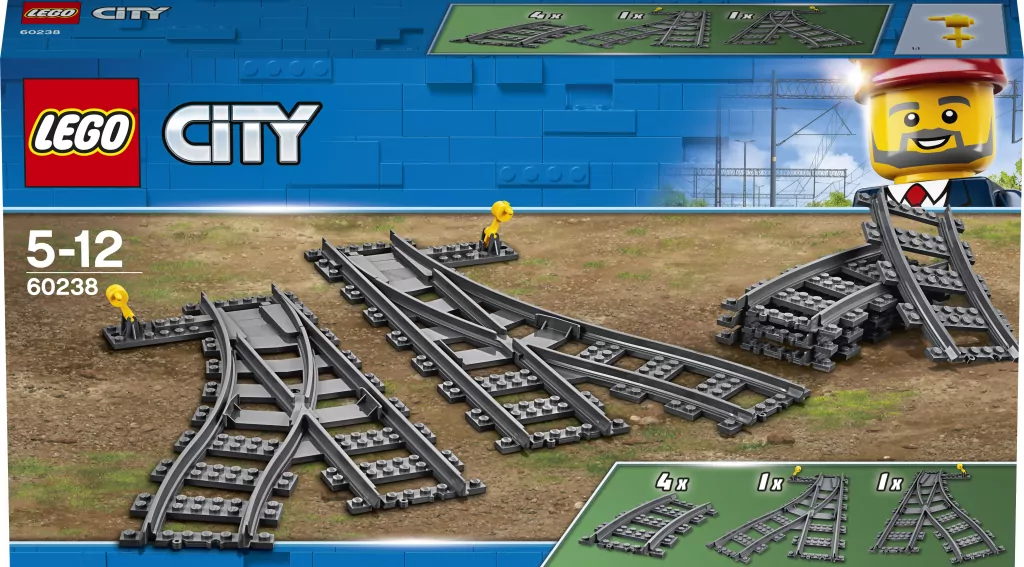 LEGO® City Trains. Zwrotnice. 60238 - tantis.pl