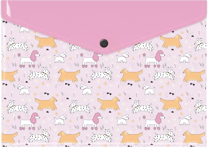 Teczka koperta A4 pp z nadrukiem puppies - tantis.pl