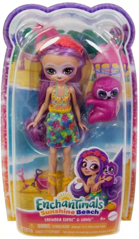 Enchantimals. Lalka Leniwiec + zwierzątko HRX82 - tantis.pl