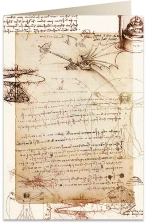 Karnet B6 + koperta. Leonardo Rysunki. 5716 - tantis.pl