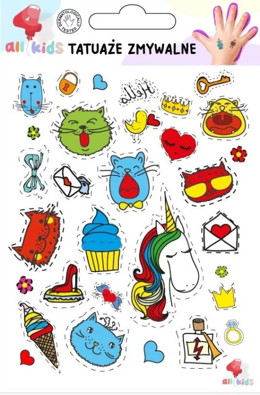 Tatuaże zmywalne dla dzieci Power girl - tantis.pl