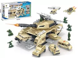 Baza wojskowa w czołgu pojazdy żołnierze