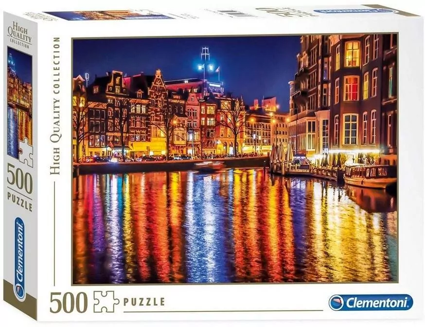 Puzzle 500. High Quality Collection. Amsterdam nocą - tantis.pl
