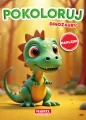 Kolorowanka Pokoloruj dinozaury z naklejkami - tantis.pl