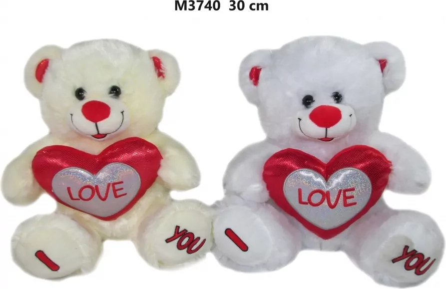 Miś z sercem 30cm MIX - tantis.pl