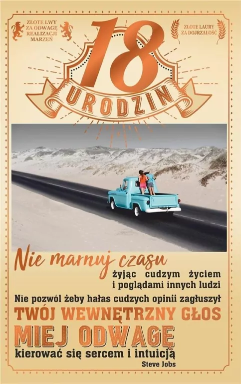 Kartka okolicznościowa. Urodziny 18. U67 - tantis.pl