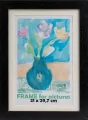 Ramka drewniana Paint czarna 25,5x34x5cm - tantis.pl