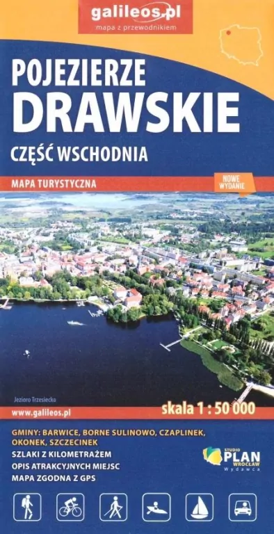Mapa turyst. - Pojezierze Drawskie cz.wsch. w.2022 - tantis.pl