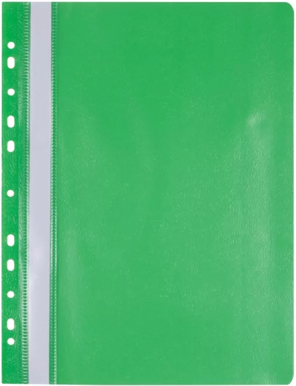 Skoroszyt A4 PP wpinany. Zielony - tantis.pl