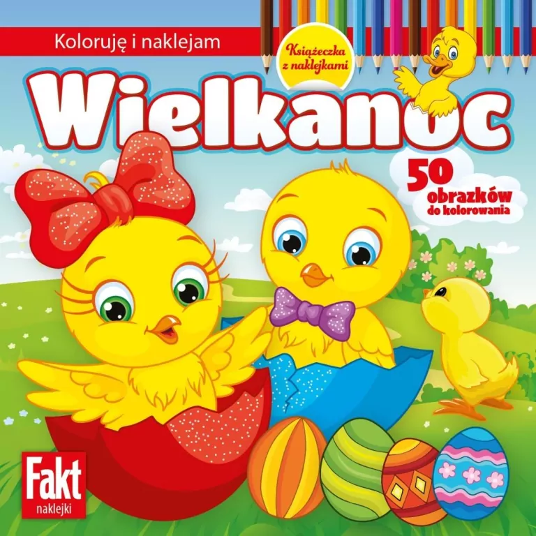 Wielkanoc. Koloruję i naklejam - tantis.pl