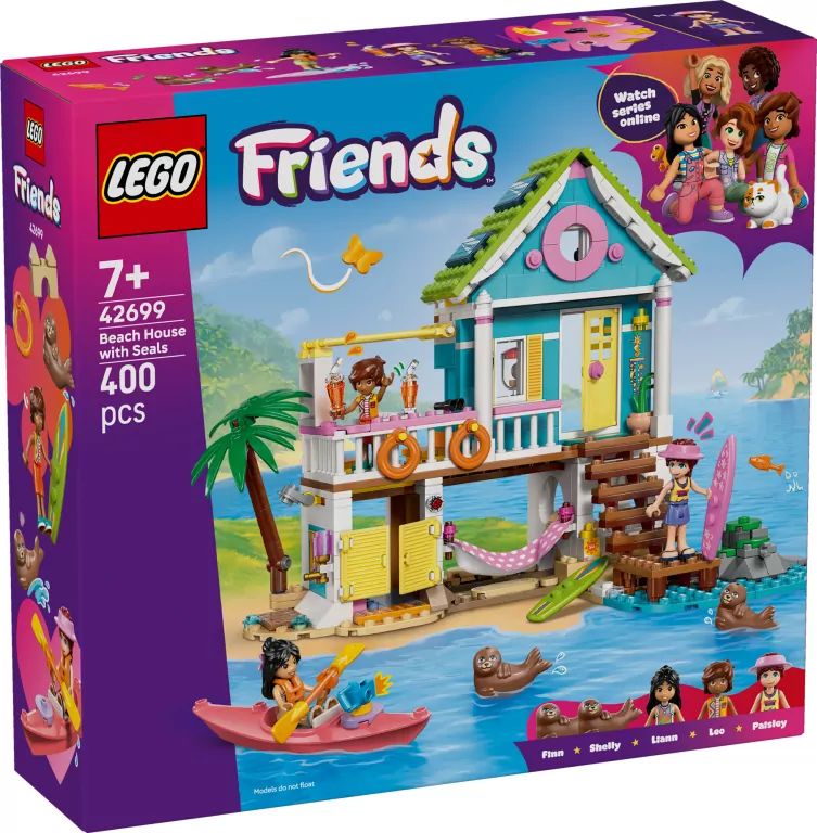 LEGO® Friends.  Domek na plaży z fokami 42699 - tantis.pl