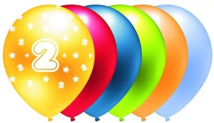 Balon metalik nadruk 2 mix kolor - tantis.pl