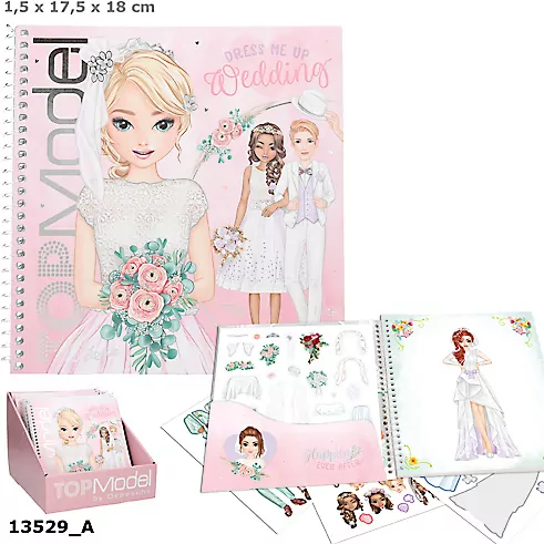 Zestaw Dress Me Up Wedding Top Model z naklejkami 13529A - tantis.pl