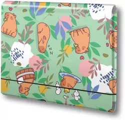 Teczka łamana A4 na gumkę Kapibara łąka PENMATE