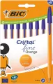 Długopis Cristal Fine Orange niebieski 8szt BIC - tantis.pl