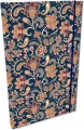 Notes A5 kratka z gumką Soft Touch Paisley Kwiaty Blue - tantis.pl