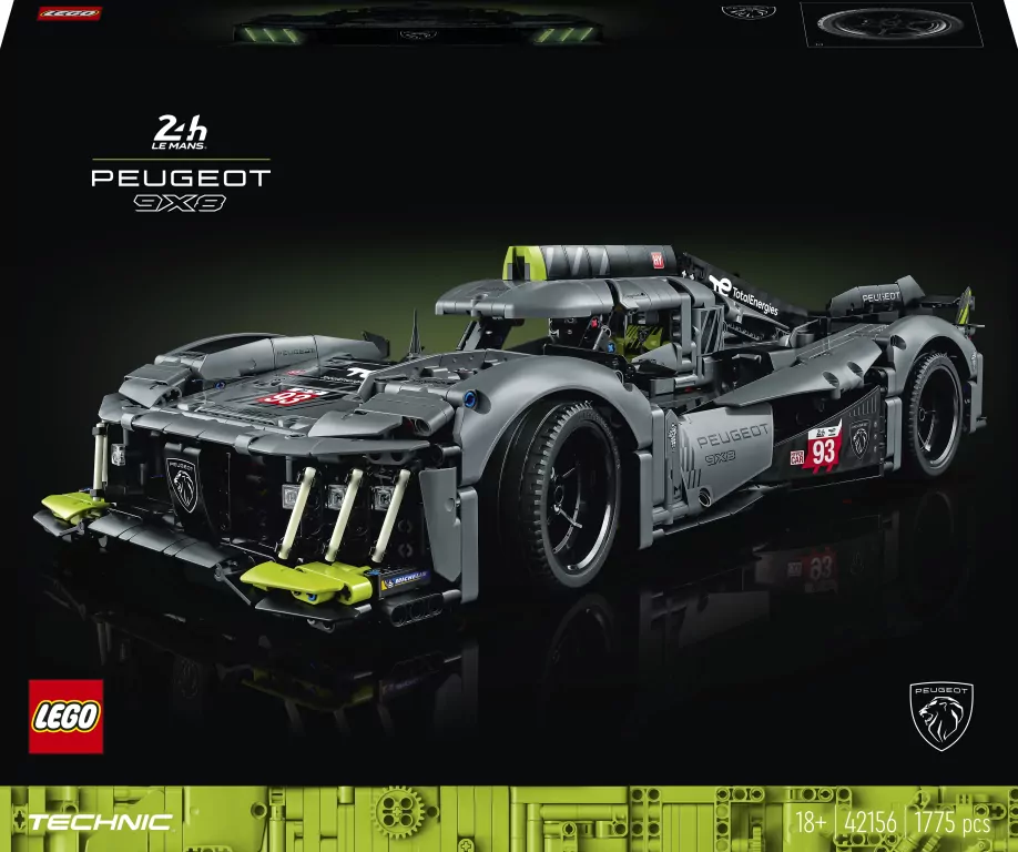 LEGO® Technic. PEUGEOT 9X8 24H Le Mans Hybrid Hypercar. 42156 - tantis.pl