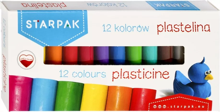 Plastelina 12 kolorów STK - tantis.pl