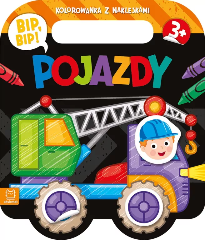 Bip, bip! Pojazdy. Kolorowanka z naklejkami - tantis.pl