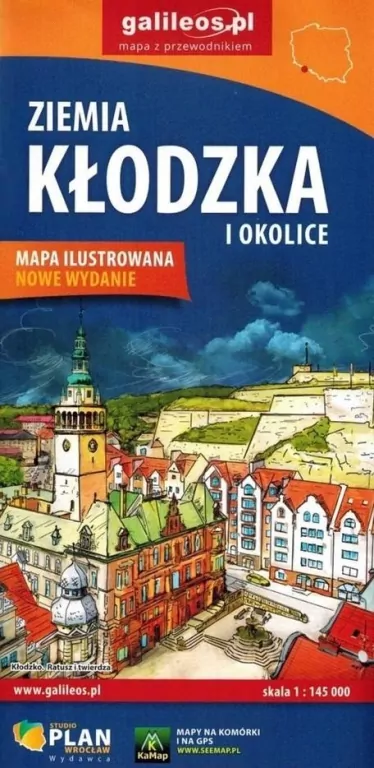 Mapa - Ziemia Kłodzka i okolice 1:450 000 - tantis.pl