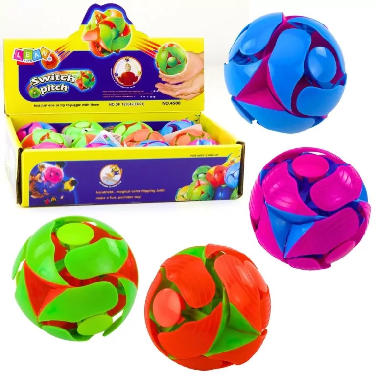 Piłka zmieniająca kolor 6cm MIX - tantis.pl