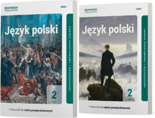 Pakiet: Język polski 2. Część 1 i 2. Podręcznik dla szkół ponadpodstawowych. Zakres podstawowy i rozszerzony