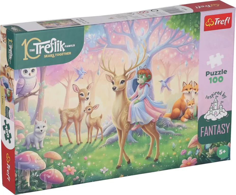 Puzzle 100 Zwierzęta z magicznego lasu TREFL - tantis.pl