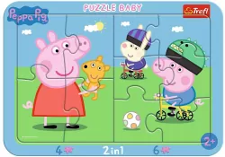 Puzzle ramkowe Baby. Wesoła świnka Peppa. 80021