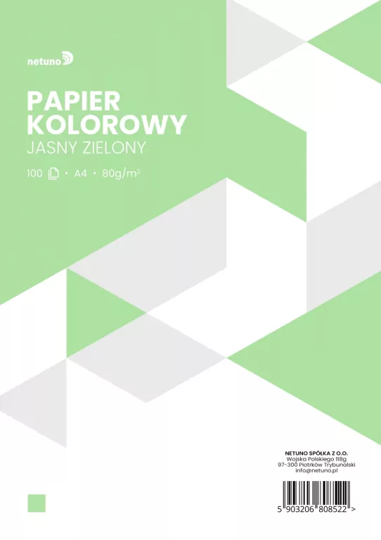 PAPIER XERO KOL A4 80G ZIE J. OP100ARK NETU - tantis.pl