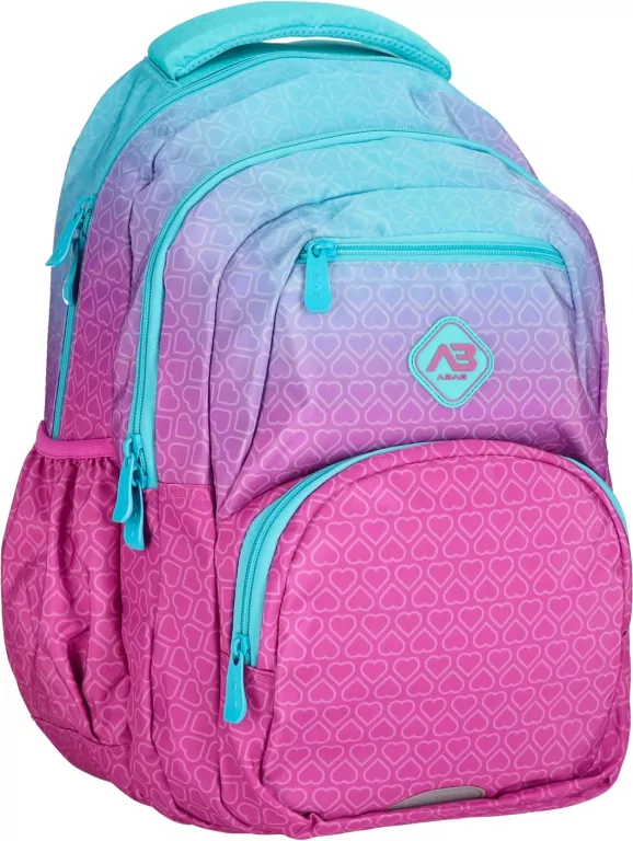 Plecak 3-komorowy Hexagon Mint Ombre Astra - tantis.pl
