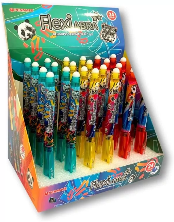 Długopis ścieralny Flexi Abra Wild (24szt) PENMATE - tantis.pl