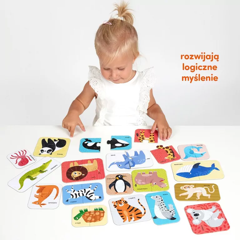 CzuCzu. Puzzle do pary. Dzikie zwierzątka 18m+ - tantis.pl