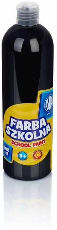 Farba plakatowa szkolna czarna 0,5 (sww2883-210) - tantis.pl