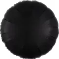 Balon foliowy Lustre Black okrągły 43cm - tantis.pl