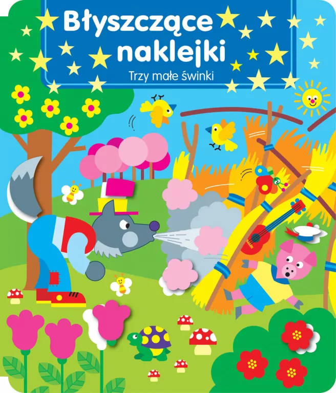 Błyszczące naklejki. Trzy małe świnki - tantis.pl