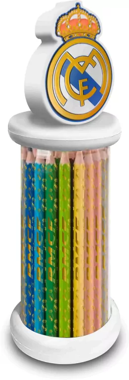Zestaw kredek Real Madryt z toperem 3D RM00009 - tantis.pl