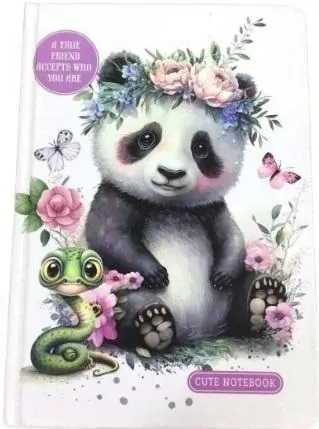 Notatnik A5/64K gładki Panda FRESH - tantis.pl
