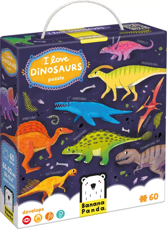 I Love Dinosaurs. Puzzle 4+ - tantis.pl