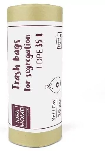 Worki na śmieci 35l żółte - tantis.pl