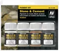 Vallejo: 73.192 - Pigment Set -Stone & Cement (4x35 ml) - tantis.pl