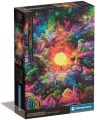 Puzzle 500 Compact Psychedelic Jungle Sunrise - tantis.pl