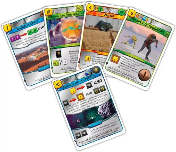 Terraformacja Marsa. Zestaw dodatkowy #6 #7 (5 kart) - tantis.pl