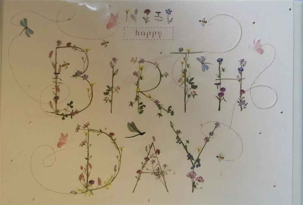 Karnet B6 + koperta MO5086X1 Napis z kwiatów - tantis.pl