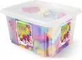 Kids Blocks. Klocki w pojemniku, różowe, 132 elementy - tantis.pl